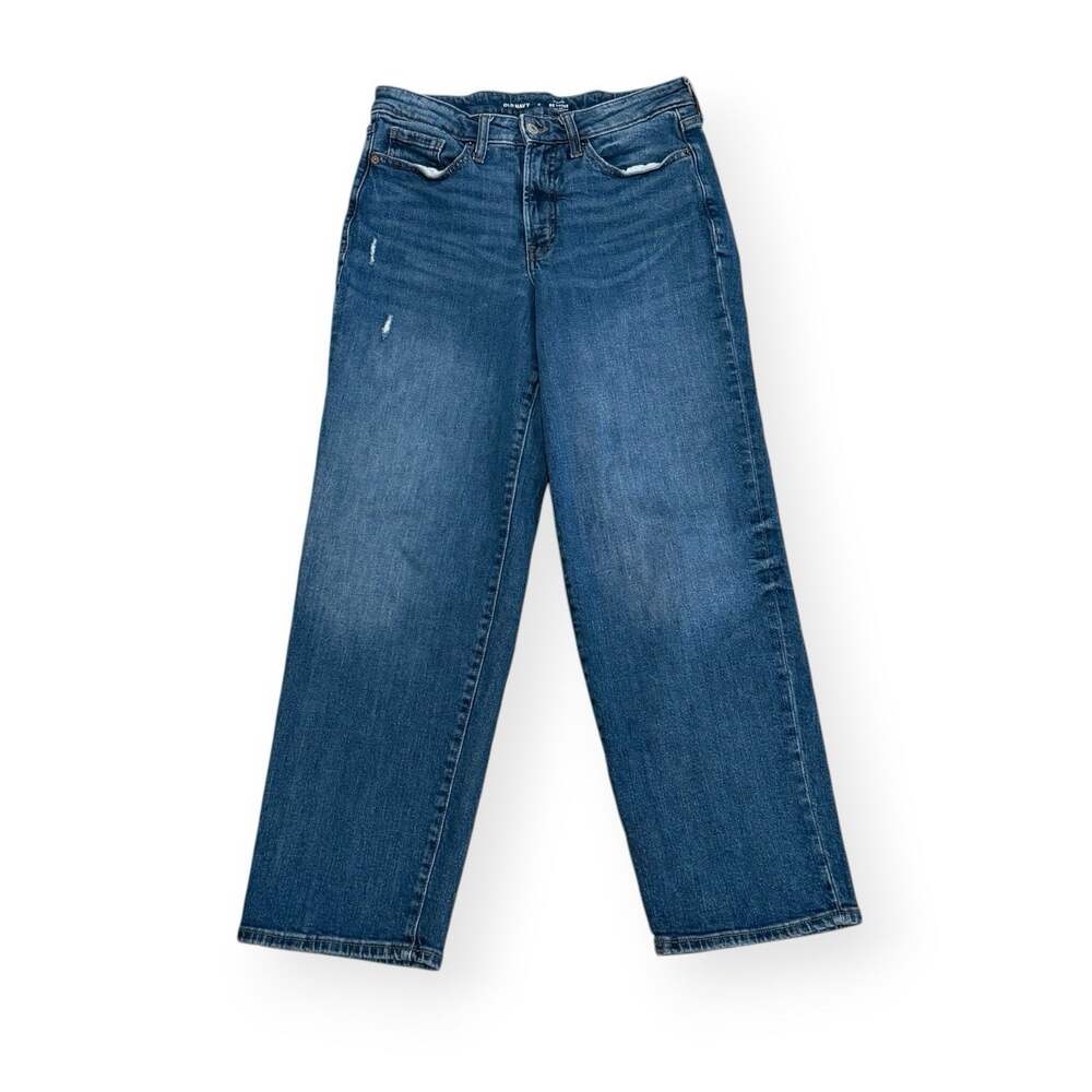 Old Navy OG Loose High Rise Jeans 8 Medium Wash Denim Secret Smooth Pockets